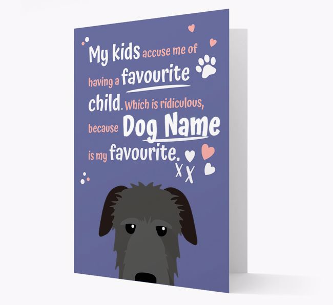 'Favourite Child' - Personalised {breedFullName} Card 